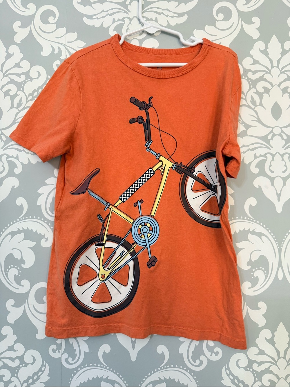 💫10/$25 • Gap Kids Orange BMX Bike Cotton Graphic Tee